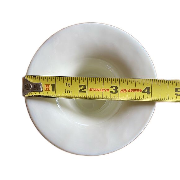 Crate & Barrel Murano Glass Cream Tealight Candle Holder Made In Italy NEW - Picture 3 of 6